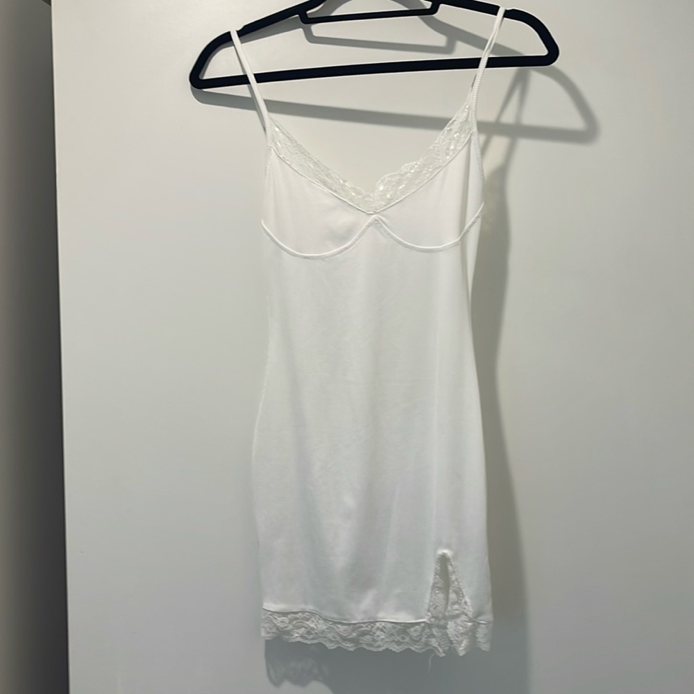 white dress with lace